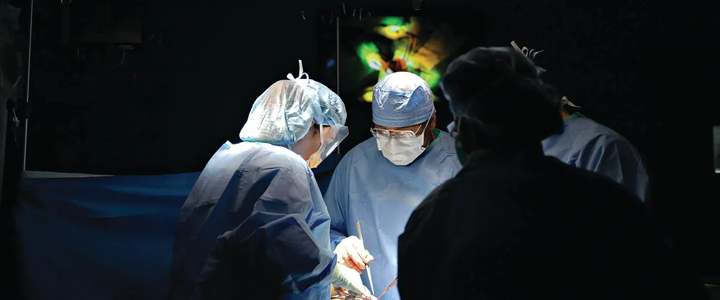 doctors performing surgery